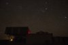 Sternbilder Orion und Stier über der AK3-Hütte